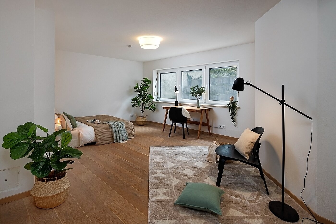 多层公寓 与 4 房间 | Ismaning | 700081 | Schlafzimmer im Untergeschoss