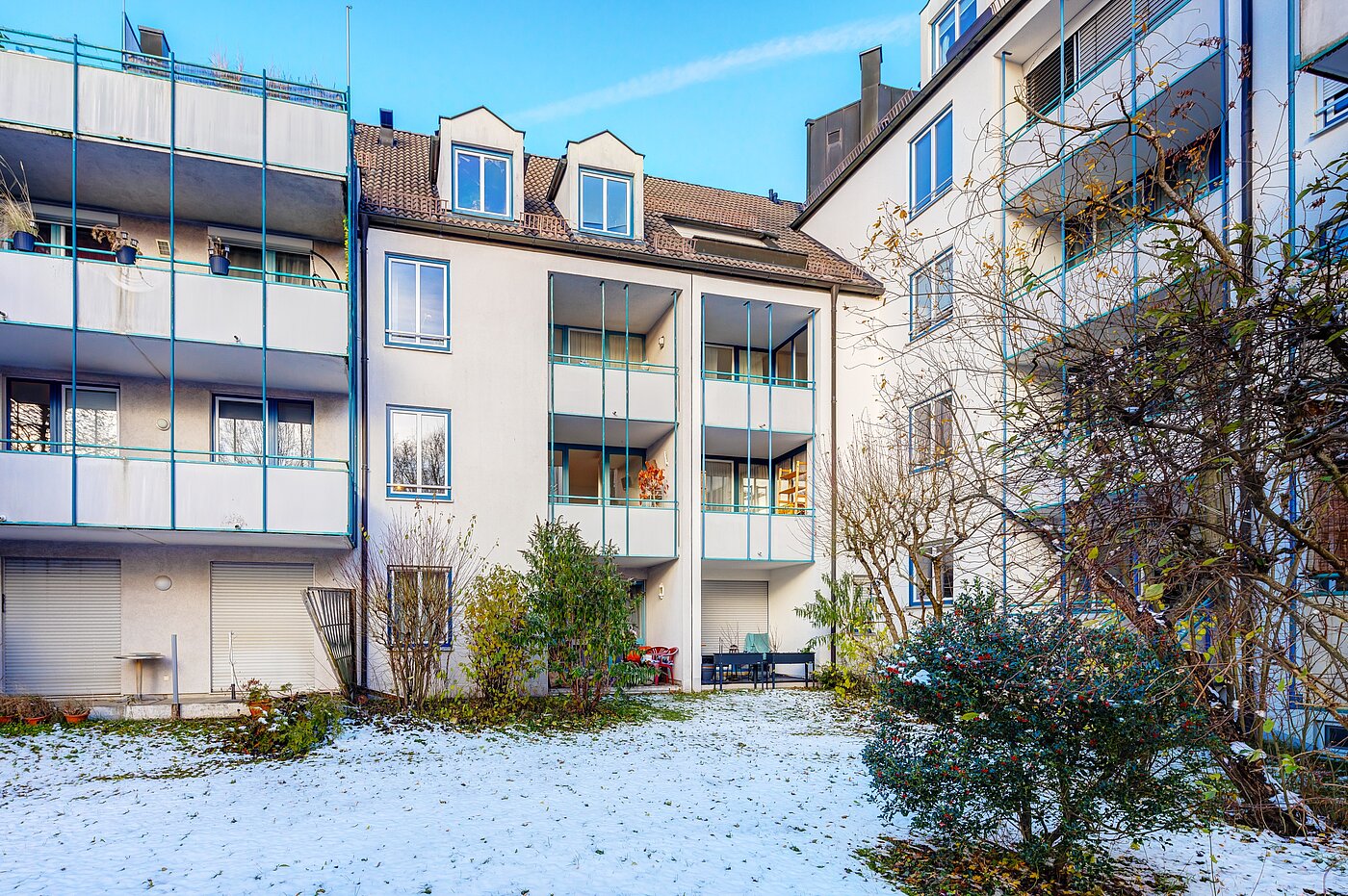 多层公寓 与 3 房间 | München-Bogenhausen | 70085 | Ansicht vom Innenhof