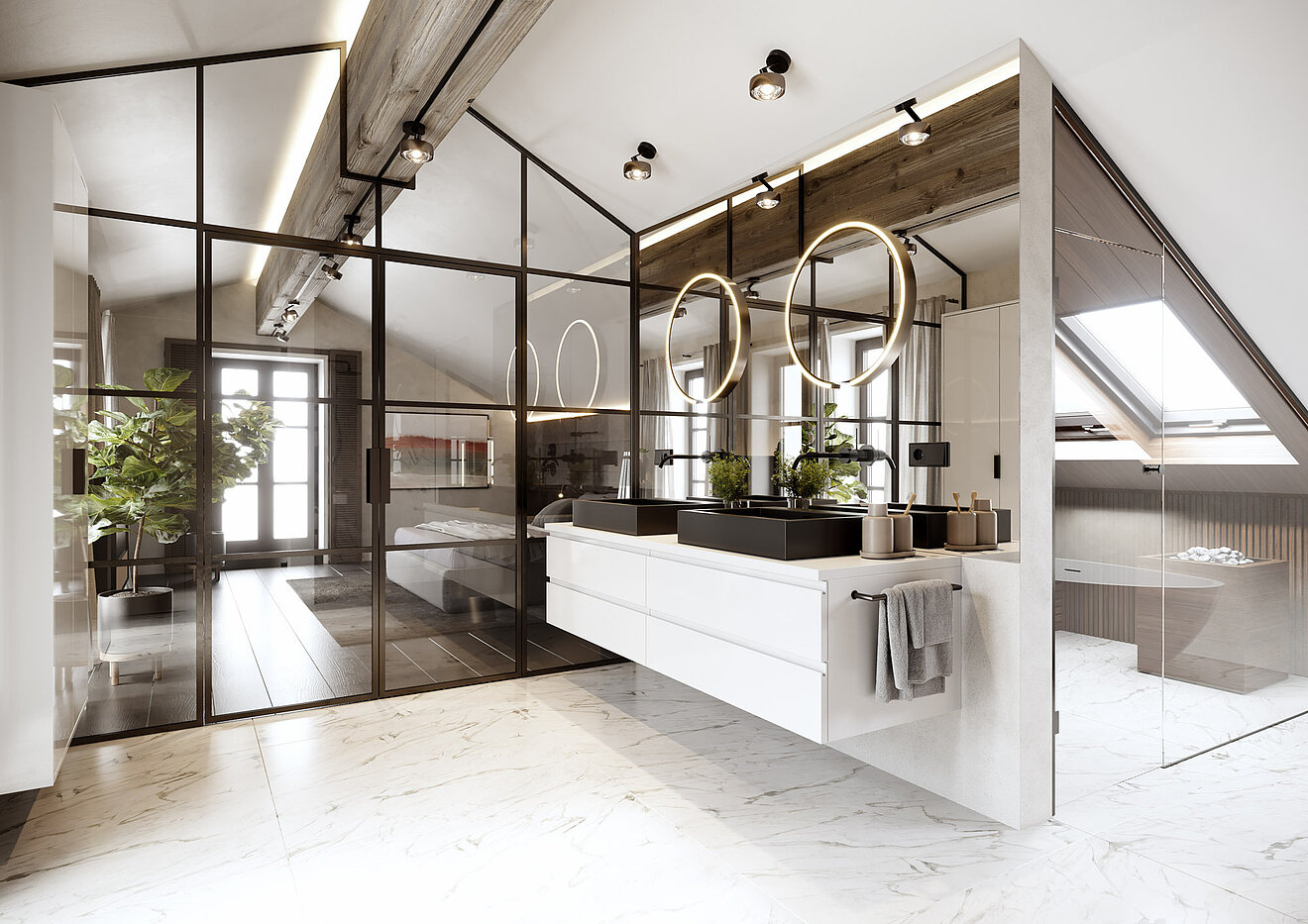 特殊房产 与 15 房间 | Bad Wiessee | 701592 | Landhaus Master Bath