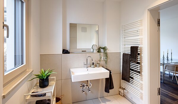 露台公寓 与 2 房间 | München-Harlaching | 70372 | Tageslichtbad