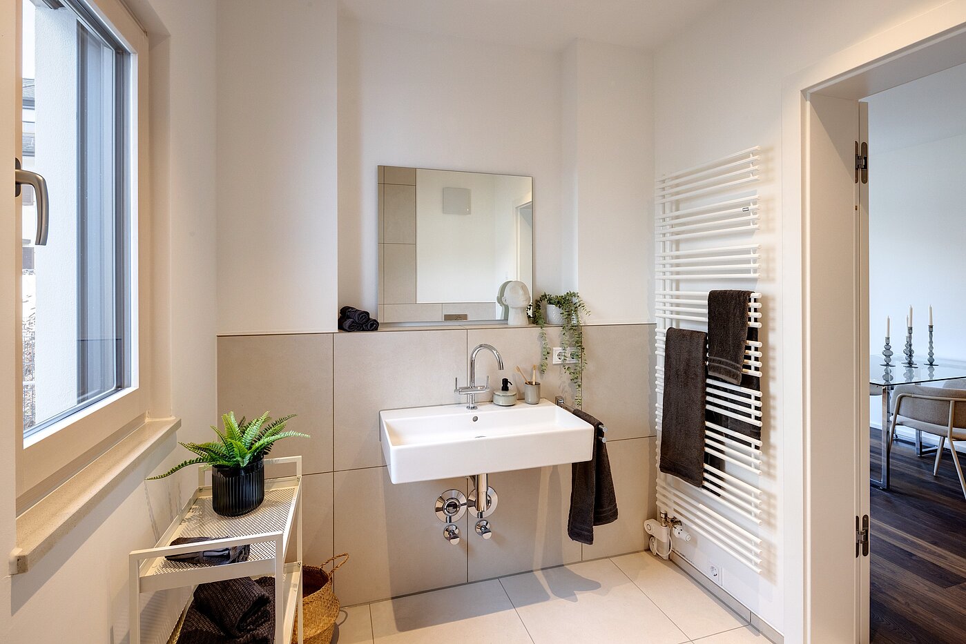 露台公寓 与 2 房间 | München-Harlaching | 70372 | Tageslichtbad