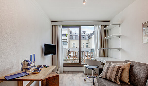 公寓 与 1 房间 | München-Maxvorstadt | 70448 | Große Fensterfront