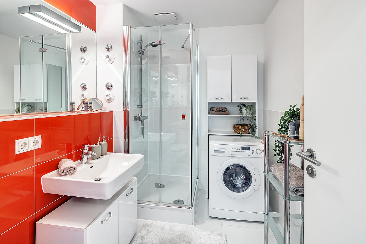 一楼公寓 与 2 房间 | München-Riem | 2201ML1 | ...Dusche und Waschtrockner