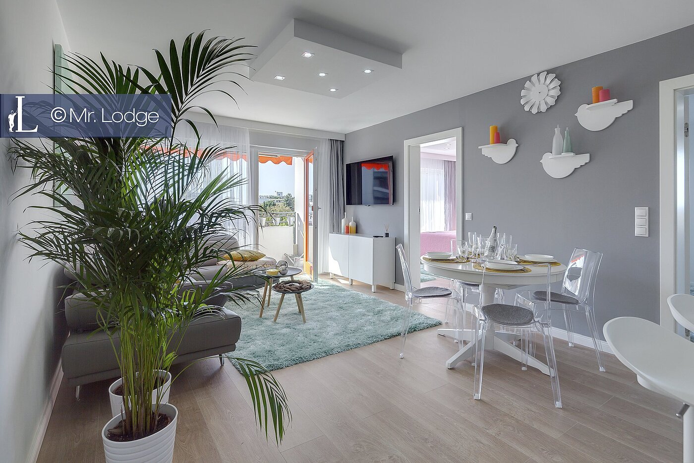 多层公寓 与 4 房间 | 1609ML4 | Wohnzimmer mit Essplatz
