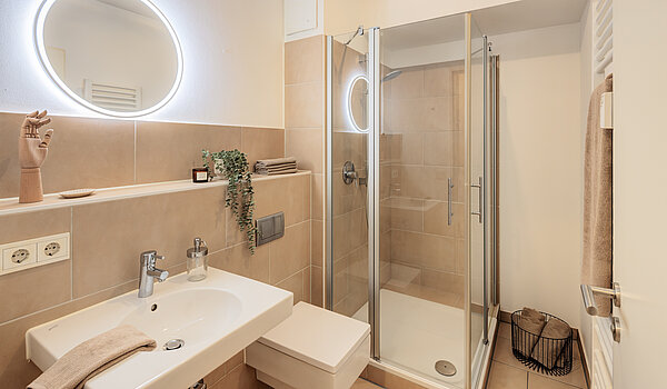 公寓 与 1 房间 | München-Ramersdorf | 70415 | Badezimmer