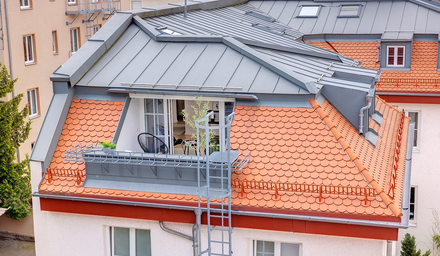 阁楼公寓 与 1 房间 | München-Sendling | 700402 | Blick auf die Dachterrasse