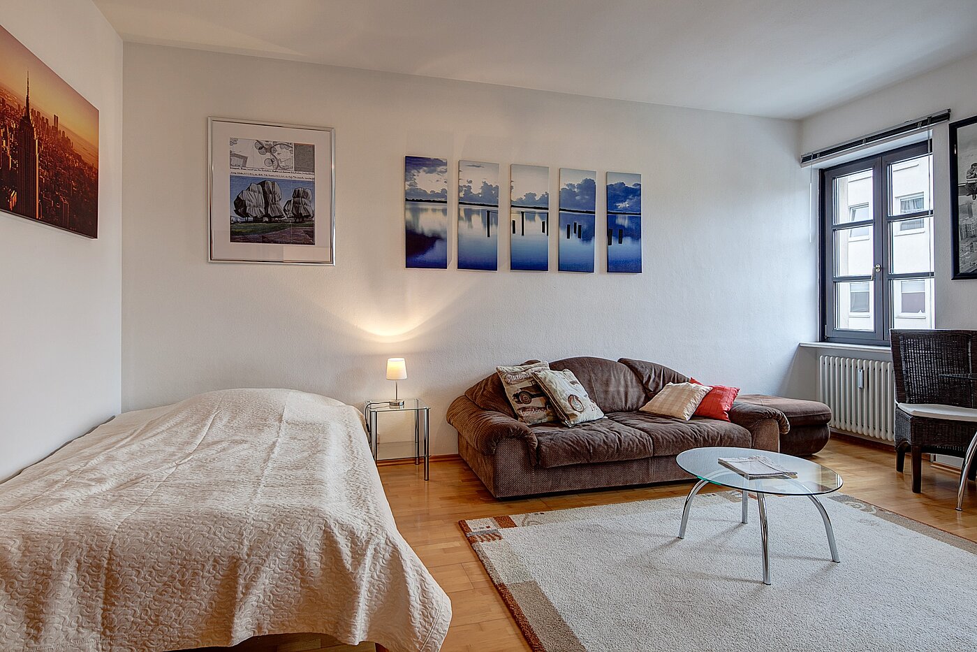 多层公寓 与 1 房间 | München-Schwabing | 2111ML3 | Wohn-/Schlafbereich