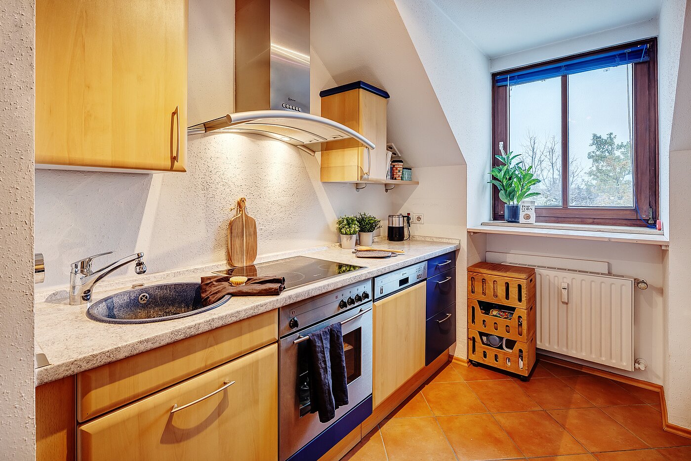 多层公寓 与 2 房间 | Germering | 70029 | Küche mit Fenster