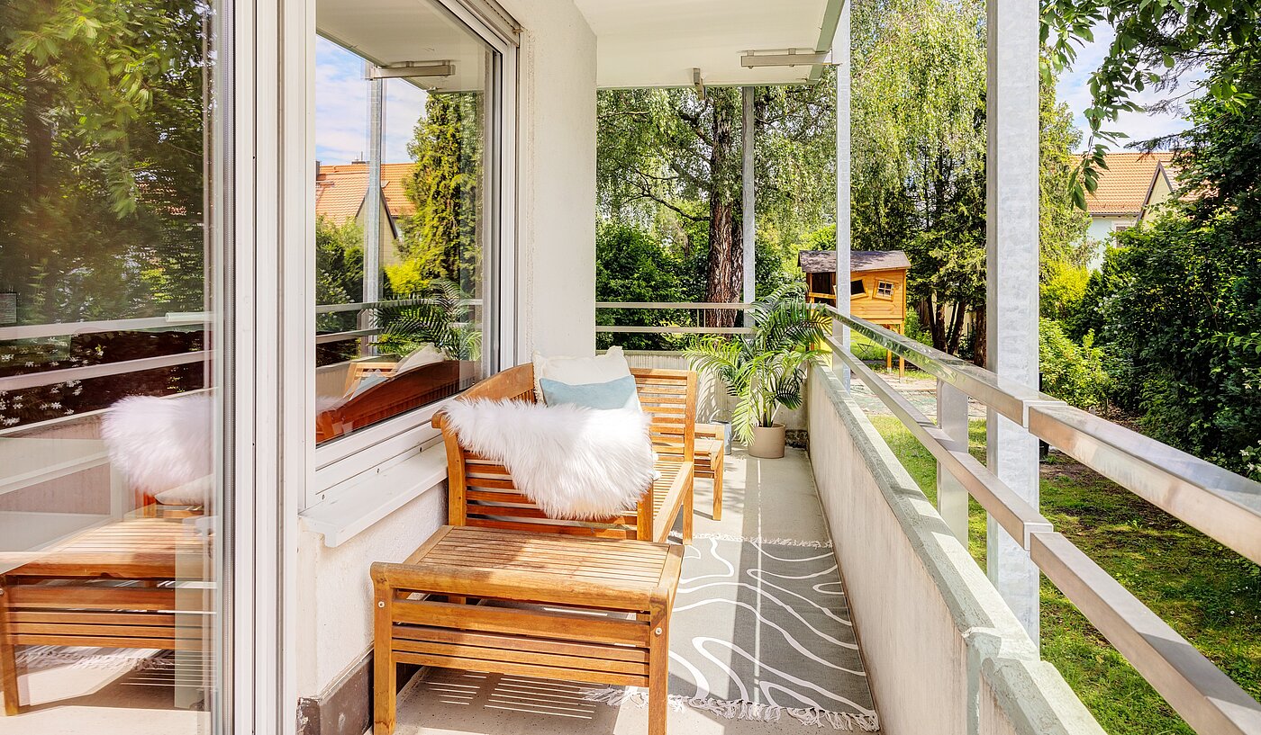 多层公寓 与 1.5 房间 | München-Milbertshofen | 701281 | Balkon