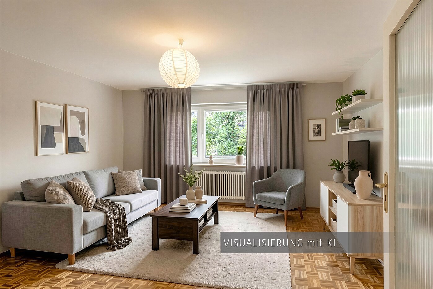 高架层 与 2.5 房间 | München-Schwabing | 70441 | Visualisierung mit KI