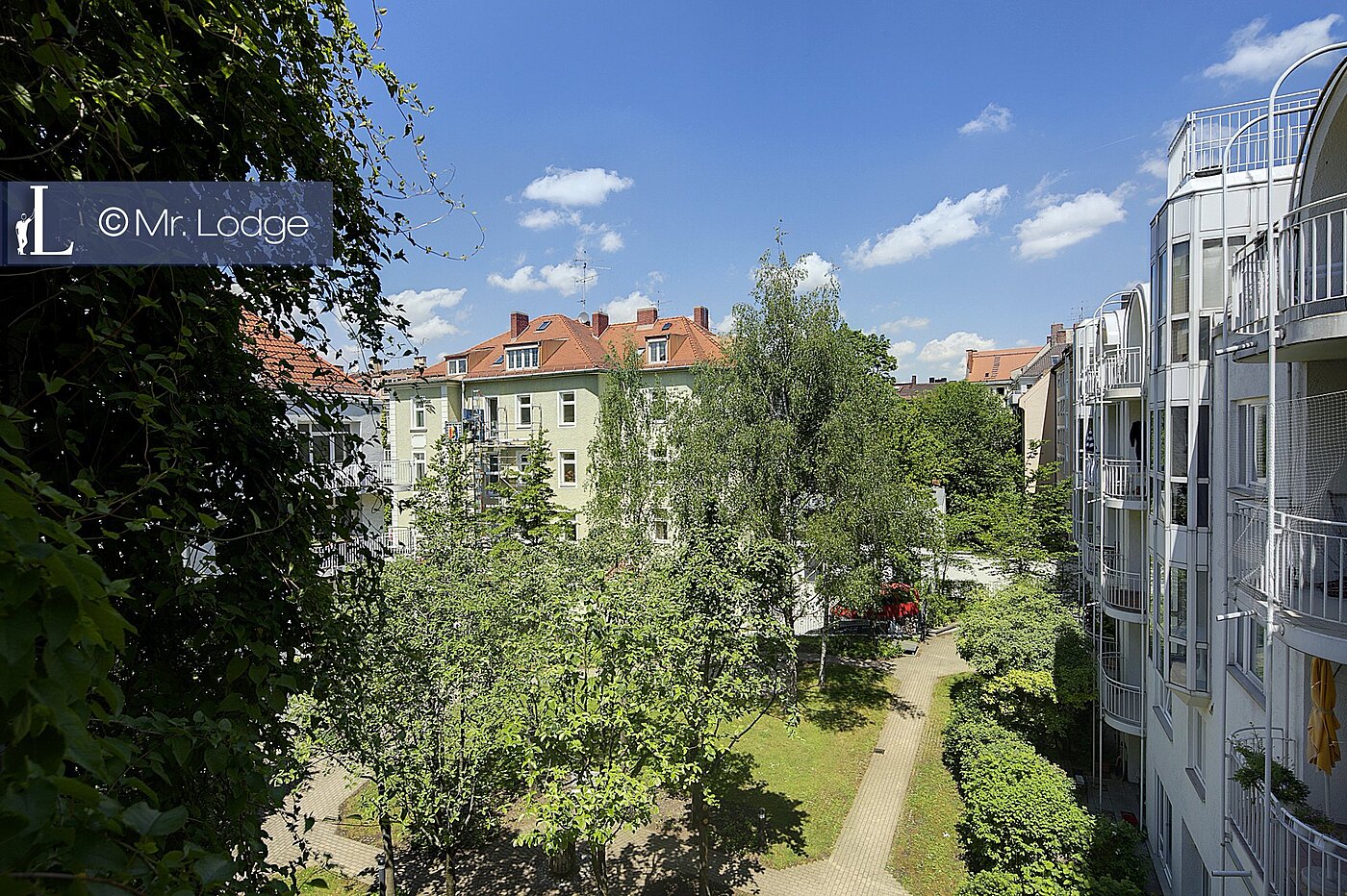 多层公寓 与 2 房间 | München-Lehel | 1605ML6 | Balkonausicht