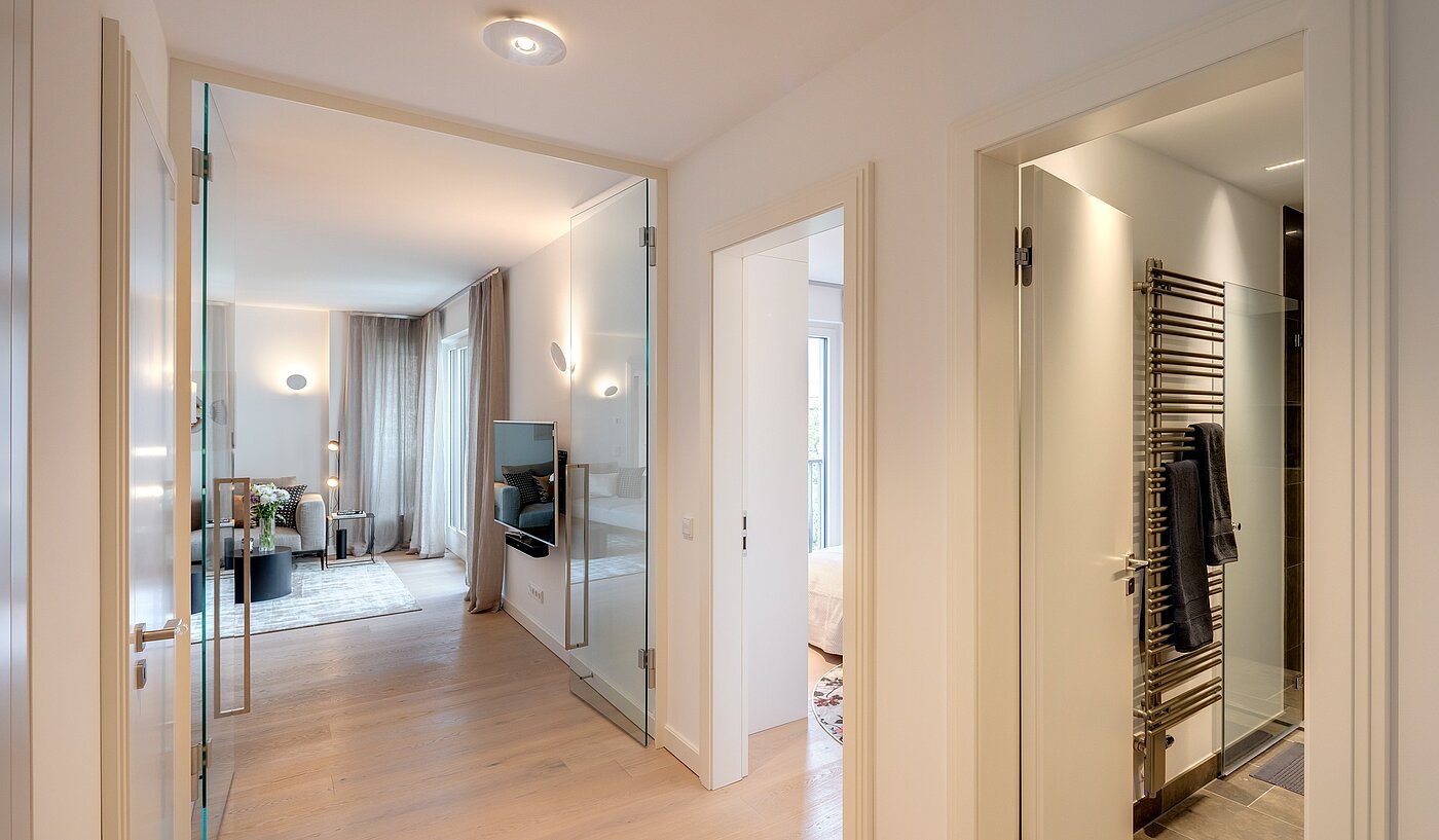 多层公寓 与 3 房间 | 70046 | Blick vom Eingang kommend