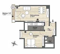 nicht maßstabsgetreu