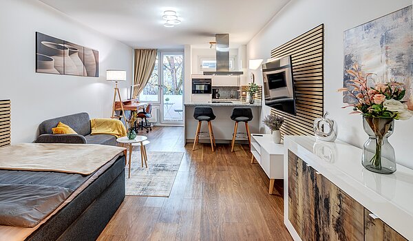 公寓 与 1 房间 | München-Milbertshofen | 70183 | Schlaf- Wohnraum