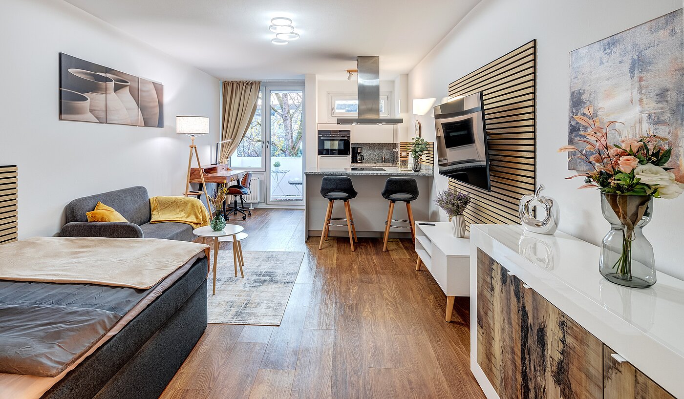 公寓 与 1 房间 | München-Milbertshofen | 70183 | Schlaf- Wohnraum