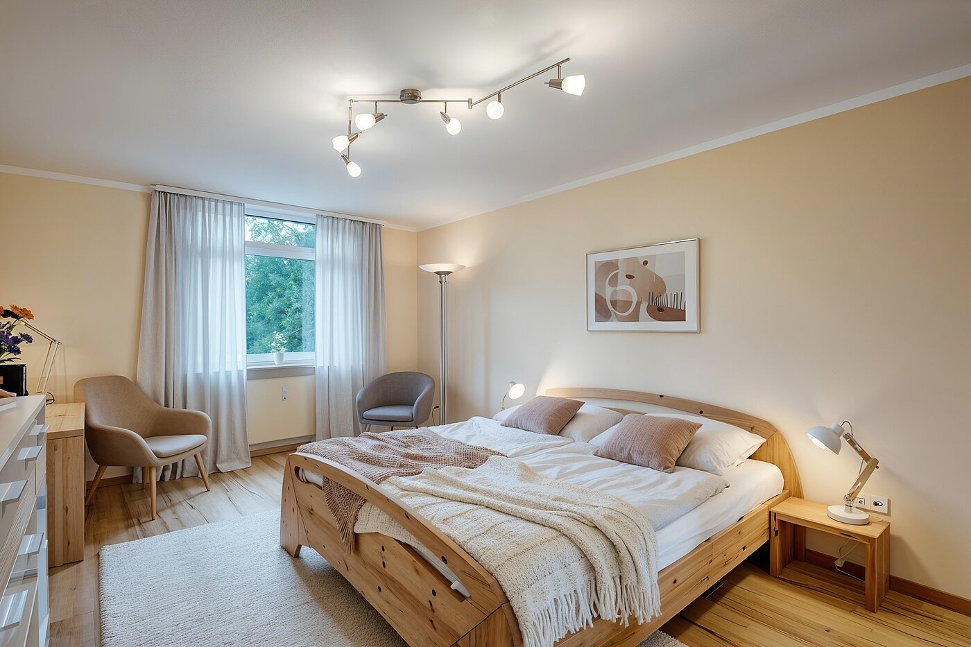 多层公寓 与 4 房间 | München-Aubing | 70276 | Schlafzimmer I (KI-generierte Inhalte)