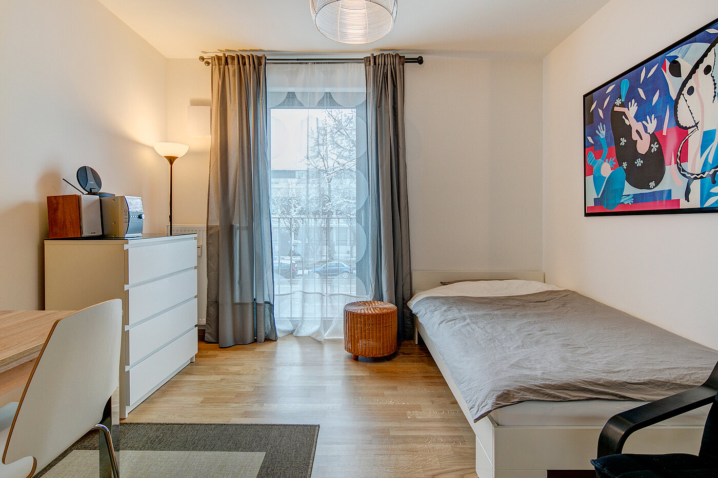 多层公寓 与 1 房间 | München-Ramersdorf | 70428 | Einrichtungsbeispiel