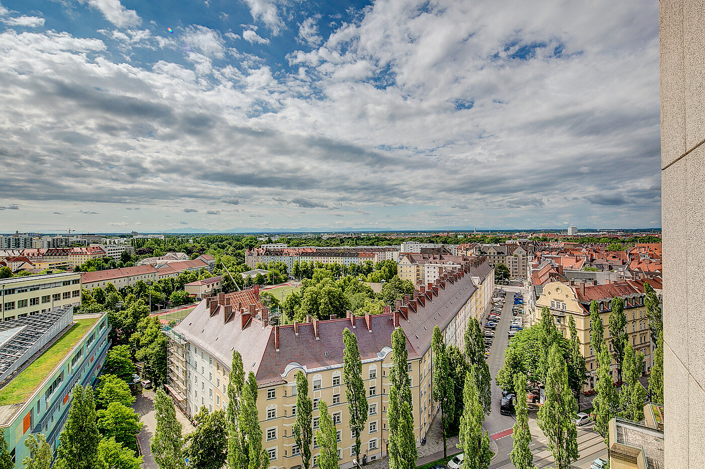 公寓 与 1 房间 | München-Haidhausen | 70275 | Blick vom Balkon