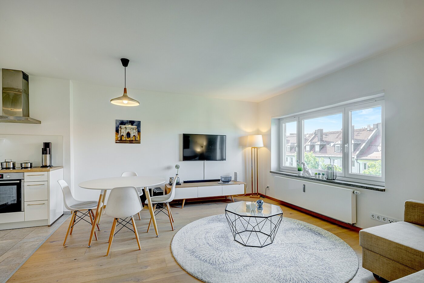 公寓 与 1 房间 | München-Schwabing | 70198 | Gemütlicher Essbereich