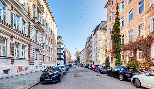 多层公寓 与 1 房间 | München-Maxvorstadt | 700022 | Straßenansicht