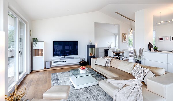 顶层公寓 与 3.5 房间 | München-Oberföhring | 70237 | ...Wohnzimmer...