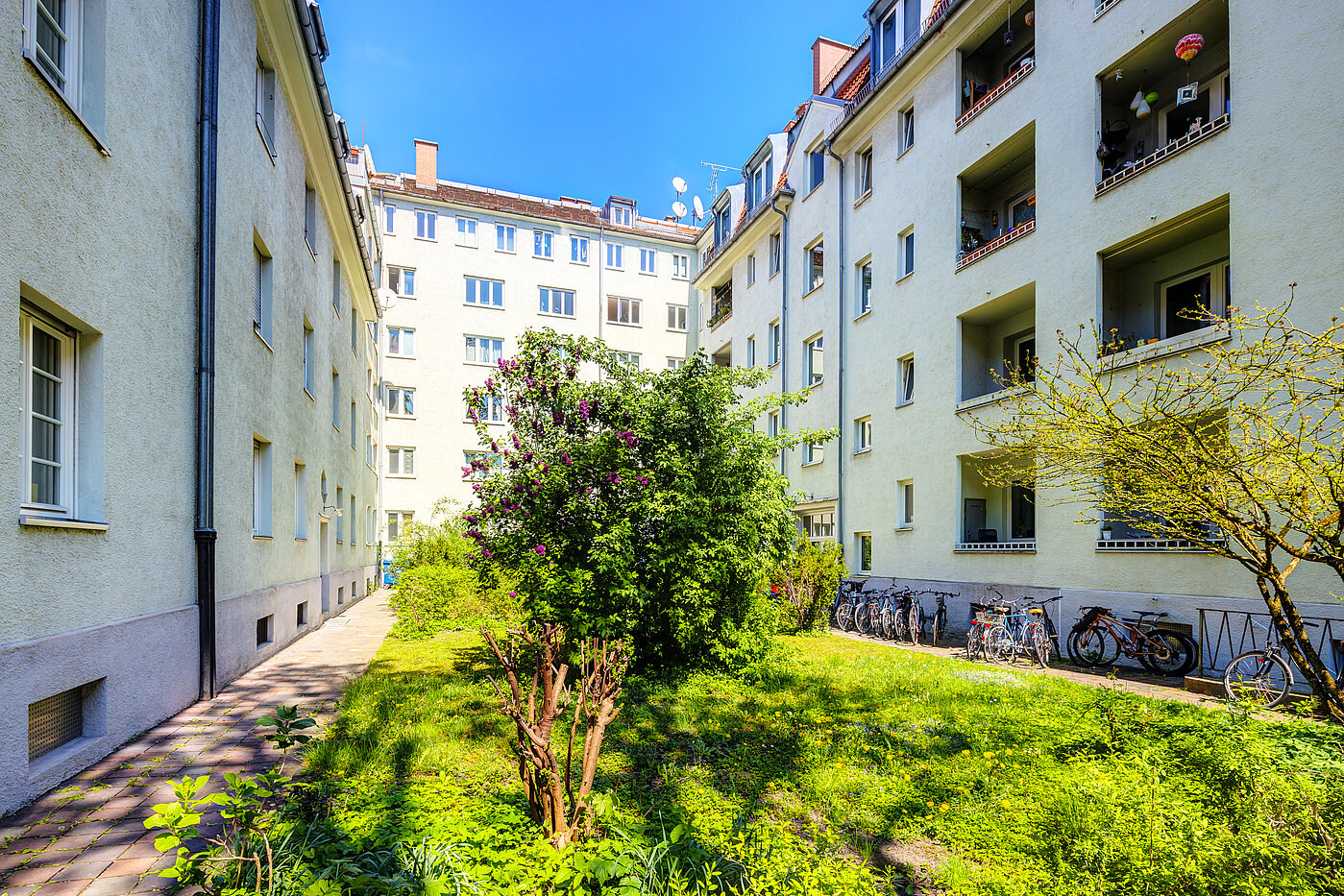 多层公寓 与 2 房间 | München-Sendling | 70414 | Innenhof