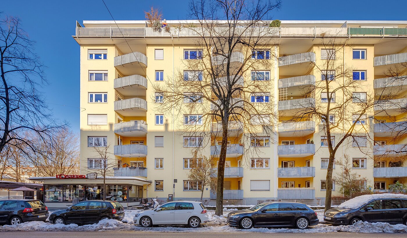 多层公寓 与 2 房间 | München-Schwabing | 70096 | Hausansicht Elisabethstraße