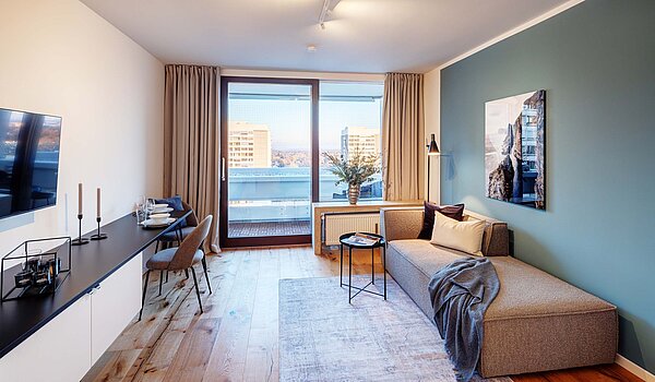 多层公寓 与 1 房间 | München-Bogenhausen | 70457 | Zugang zur Loggia