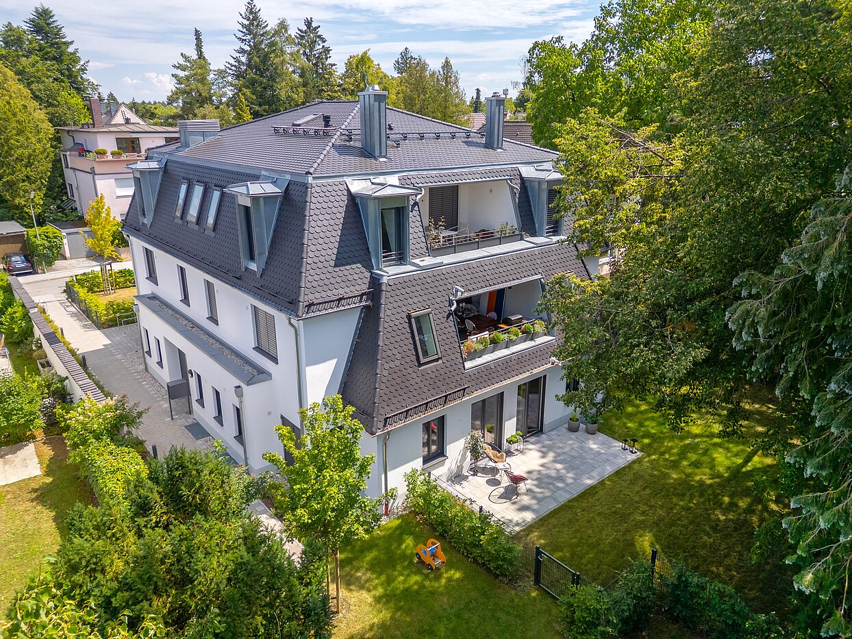 露台公寓 与 3 房间 | München-Harlaching | 70371 | Repräsentative Architektur