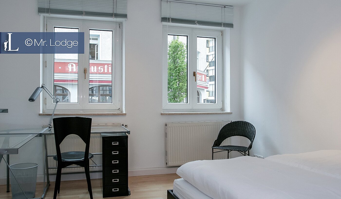 多层公寓 与 2 房间 | München-Isarvorstadt | 1709ML2 | Schlafzimmer / Arbeitsbereich