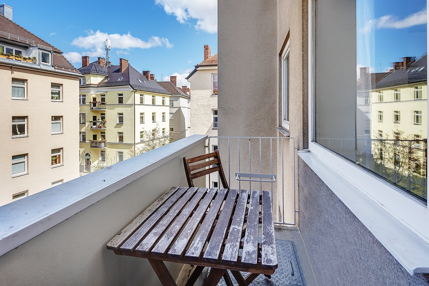 多层公寓 与 1.5 房间 | München-Schwanthalerhöhe | 2211ML8 | Balkon zum Innenhof