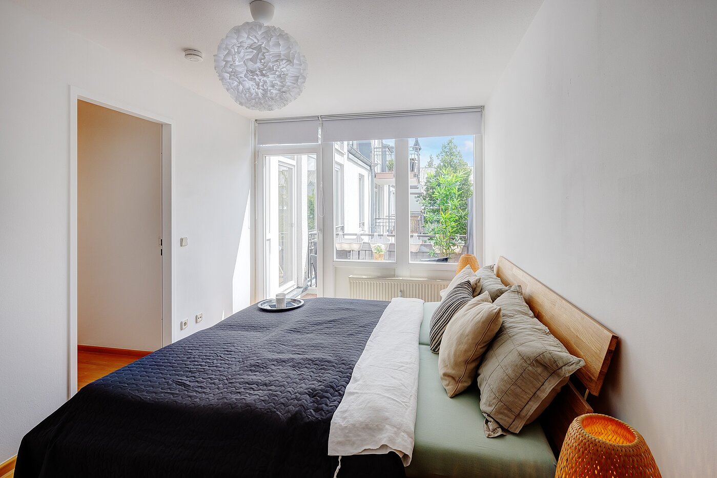 多层公寓 与 2 房间 | München-Obersendling | 70039 | Das Schlafzimmer mit Zugang zum Balkon
