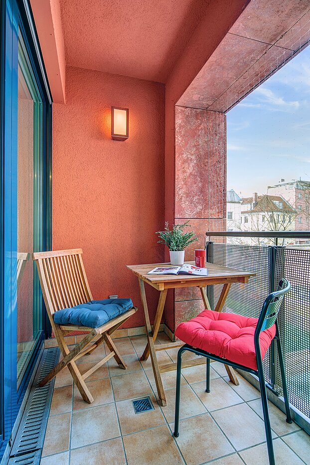 多层公寓 与 1.5 房间 | München-Schwabing | 70392 | Loggia