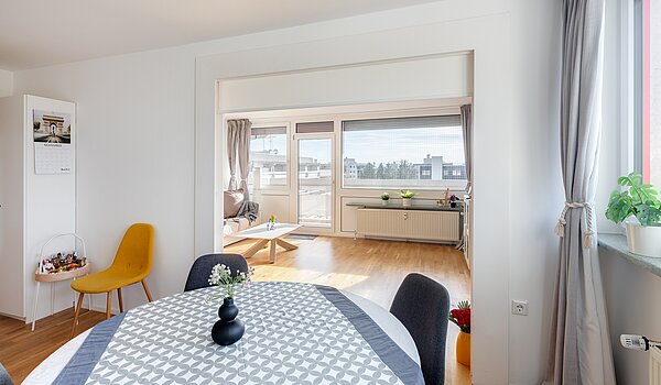 多层公寓 与 3 房间 | München-Schwabing | 703181 | ...Wohnbereich offen...