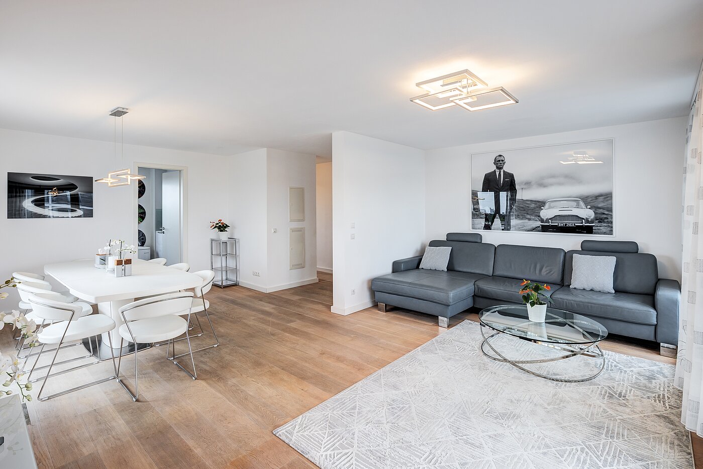 顶层公寓 与 3 房间 | München-Riem | 70468 | Wohnzimmer mit Küche