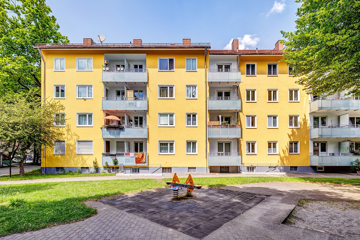 多层公寓 与 2.5 房间 | München-Berg am Laim | 70030 | Gartenansicht