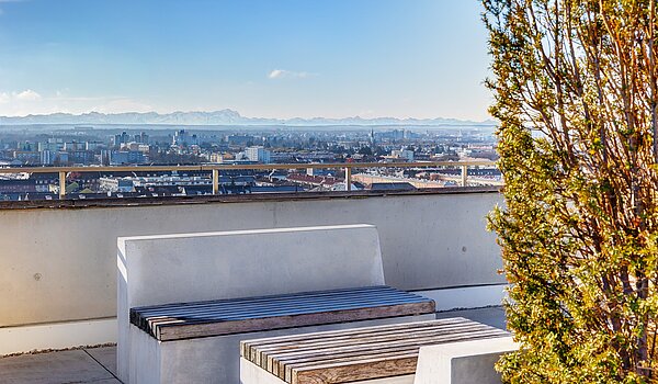 公寓 与 1.5 房间 | München-Neuhausen | 703131 | Dachterrasse mit 360° Panorama