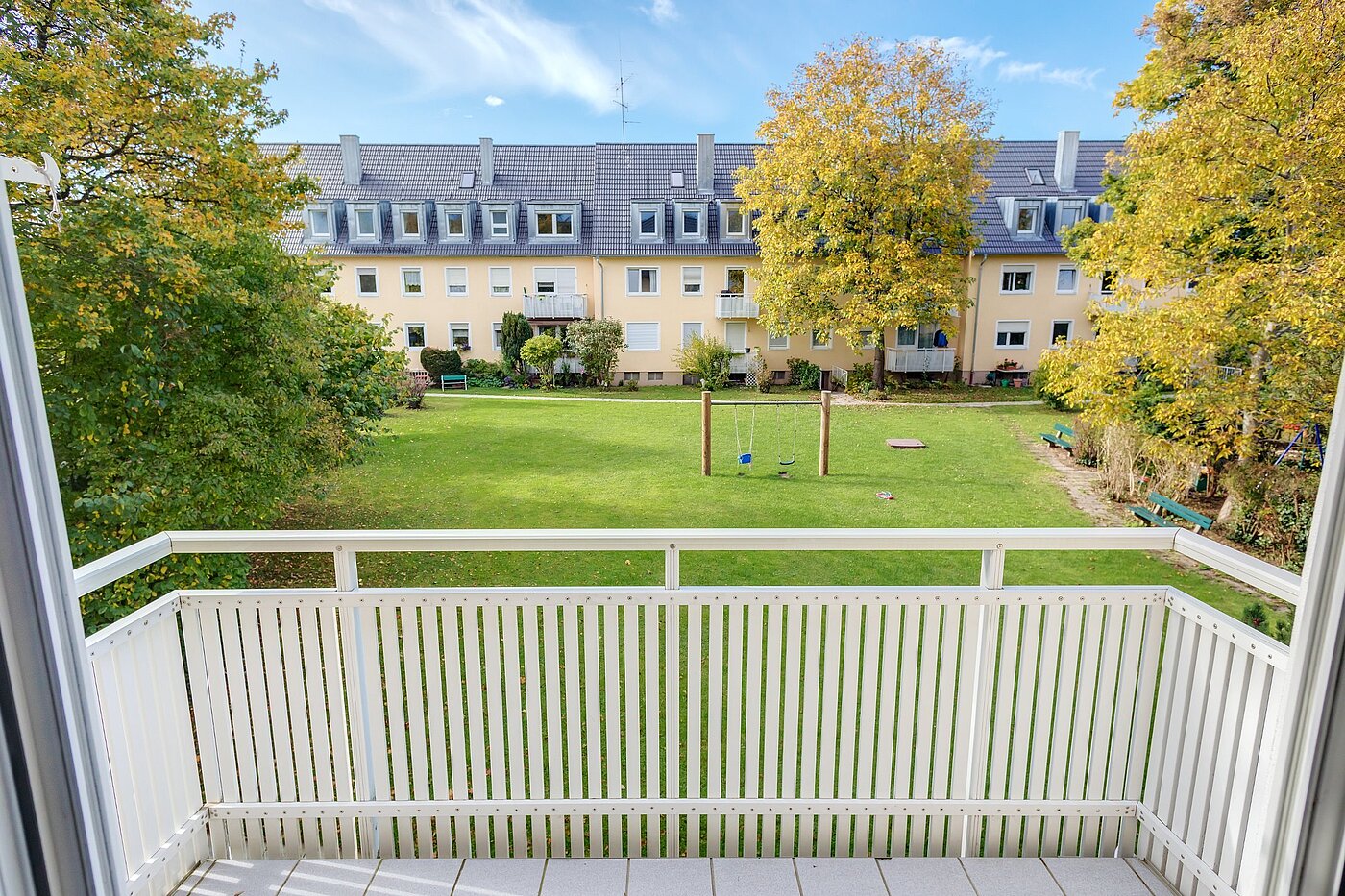多层公寓 与 3 房间 | München-Untergiesing | 1909ML6 | Aussicht vom Balkon