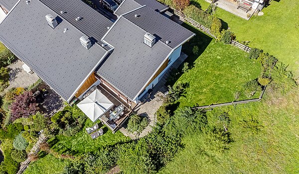 排角屋 与 3 房间 | Kreuth | 70037 | Luftbild auf das Grundstück
