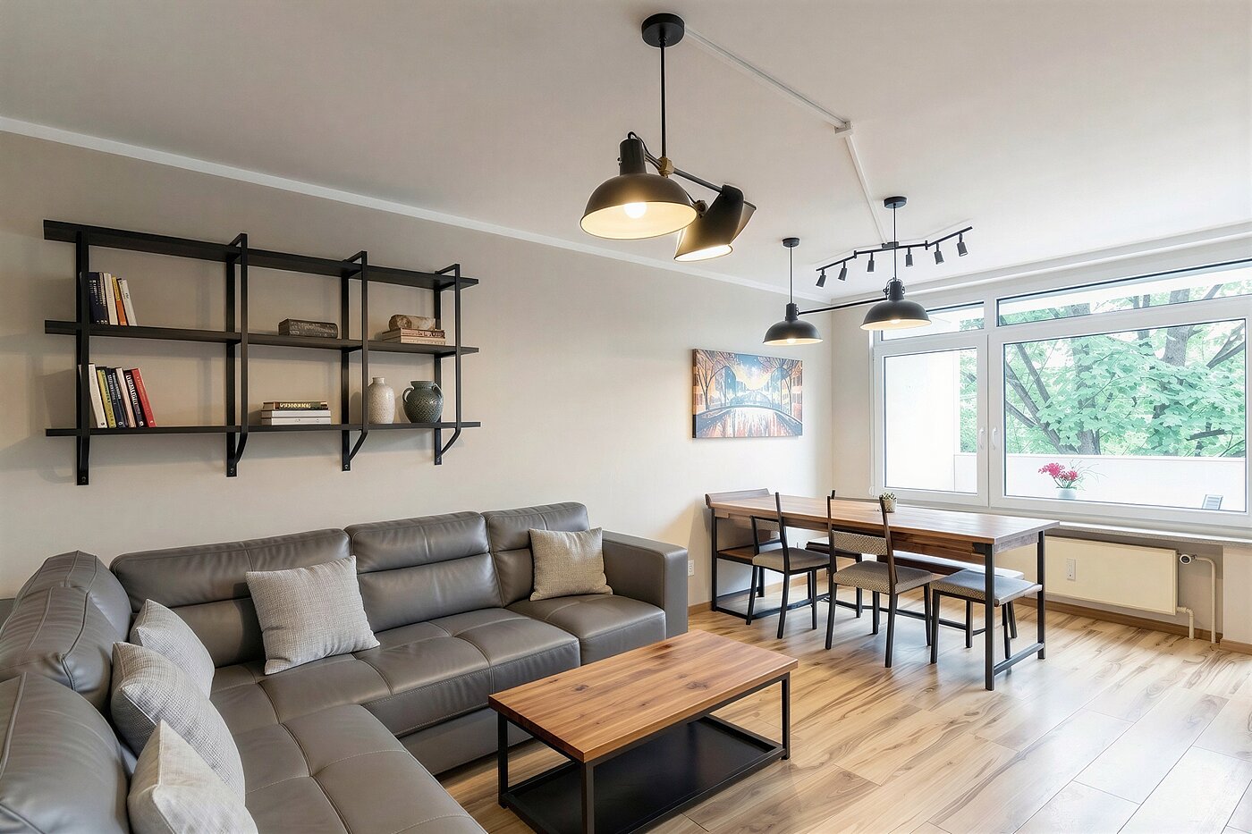 多层公寓 与 4 房间 | München-Aubing | 70276 | KI-generiertes Möblierungsbeispiel