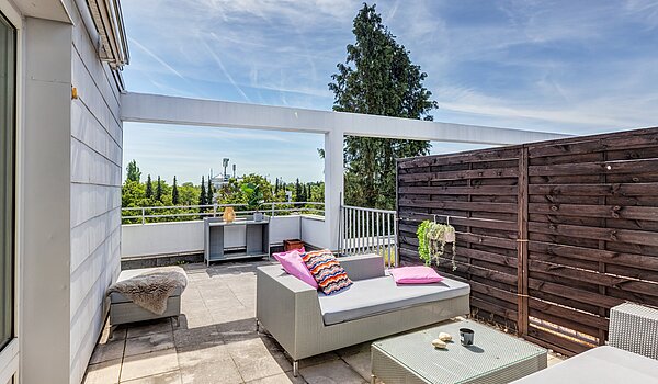 露台公寓 与 3 房间 | München-Berg am Laim | 704511 | Dachterrasse