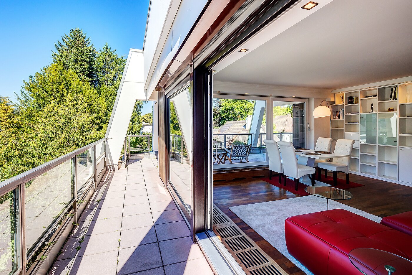 顶层公寓 与 2.5 房间 | München-Harlaching | 702581 | Dachterrasse