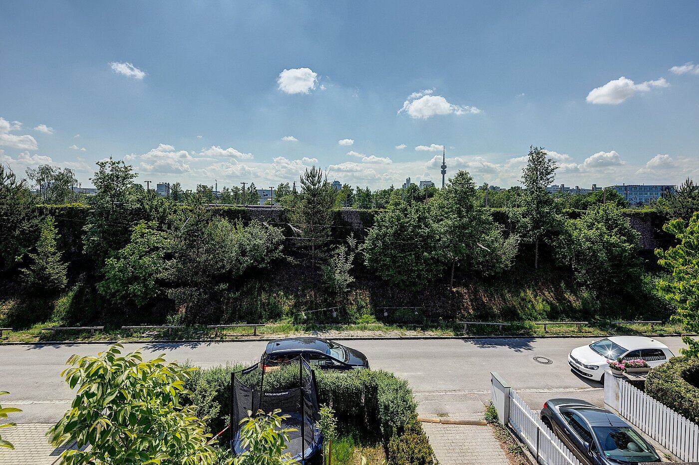 阁楼公寓 与 3 房间 | München-Hasenbergl | 1803ML5 | Blick vom Balkon