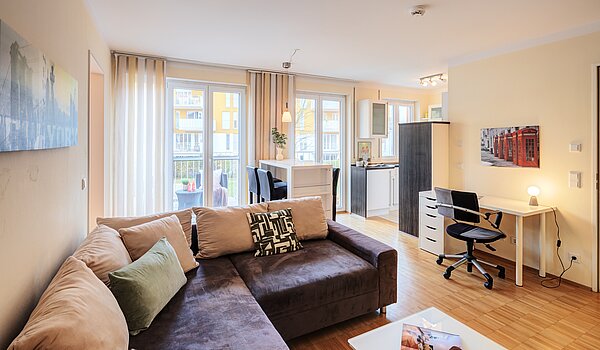 多层公寓 与 2 房间 | München-Schwabing | 703161 | Wohnzimmer