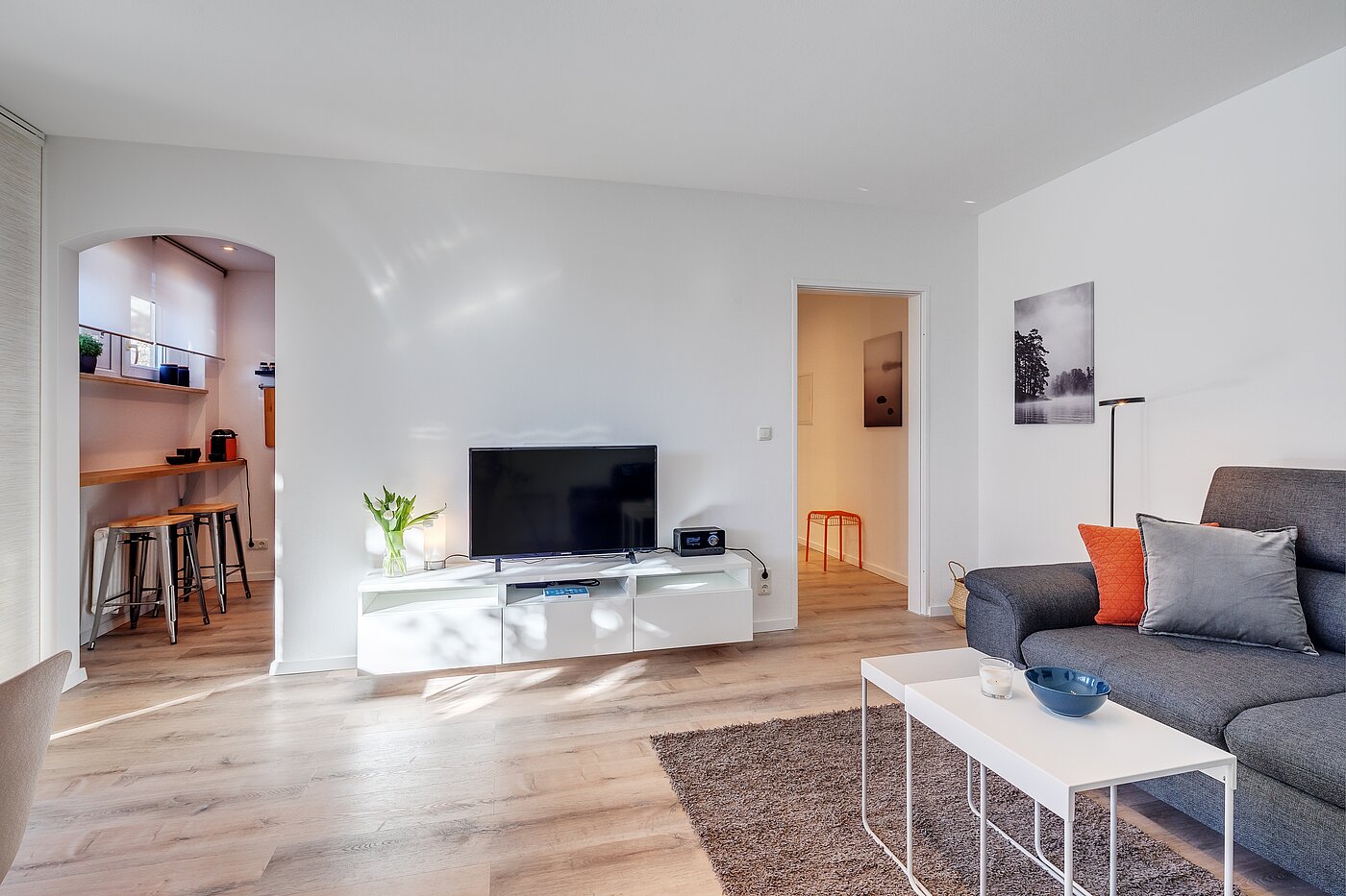 一楼公寓 与 2 房间 | München-Moosach | 70462 | Wohnzimmer
