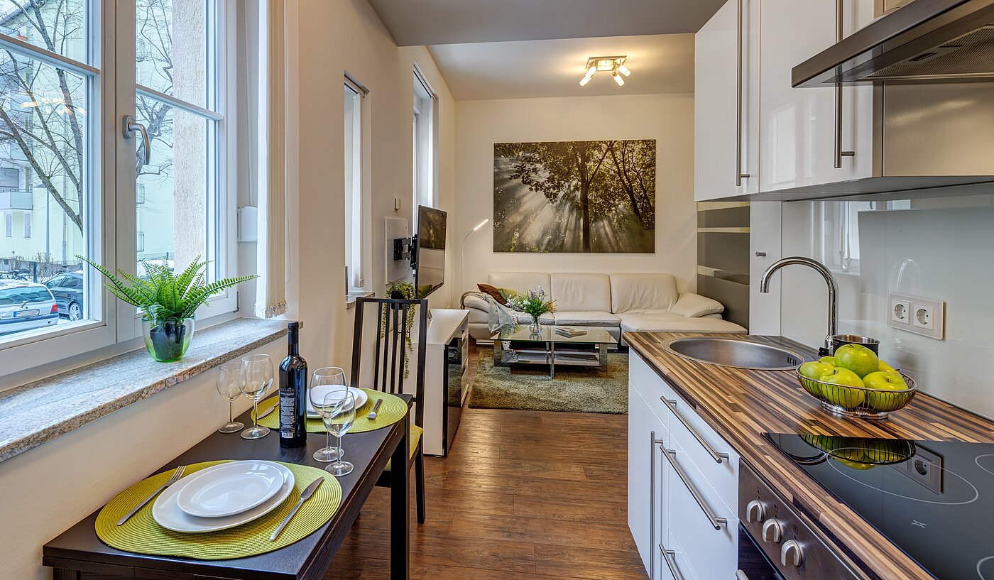 多层公寓 与 1 房间 | München-Neuhausen | 70235 | ...zum Wohnzimmer offen...