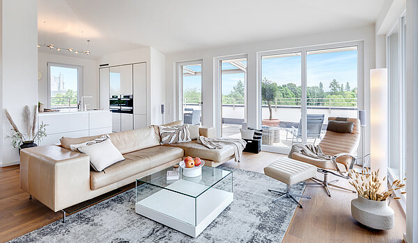 顶层公寓 与 3.5 房间 | München-Oberföhring | 70237 | Großzügiges und helles...