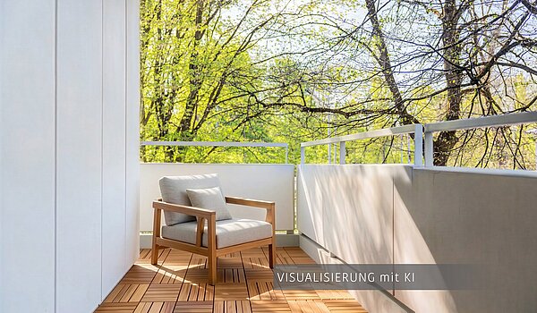 多层公寓 与 3.5 房间 | München-Bogenhausen | 703052 | Sonniger Westbalkon ( Visualisierung mit KI )