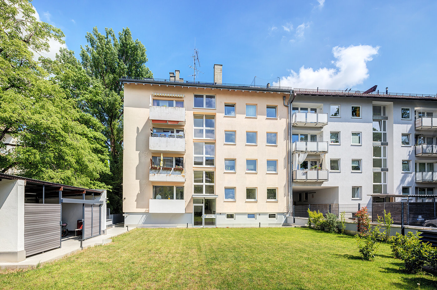 多层公寓 与 2 房间 | München-Sendling-Westpark | 70413 | Gartenansicht
