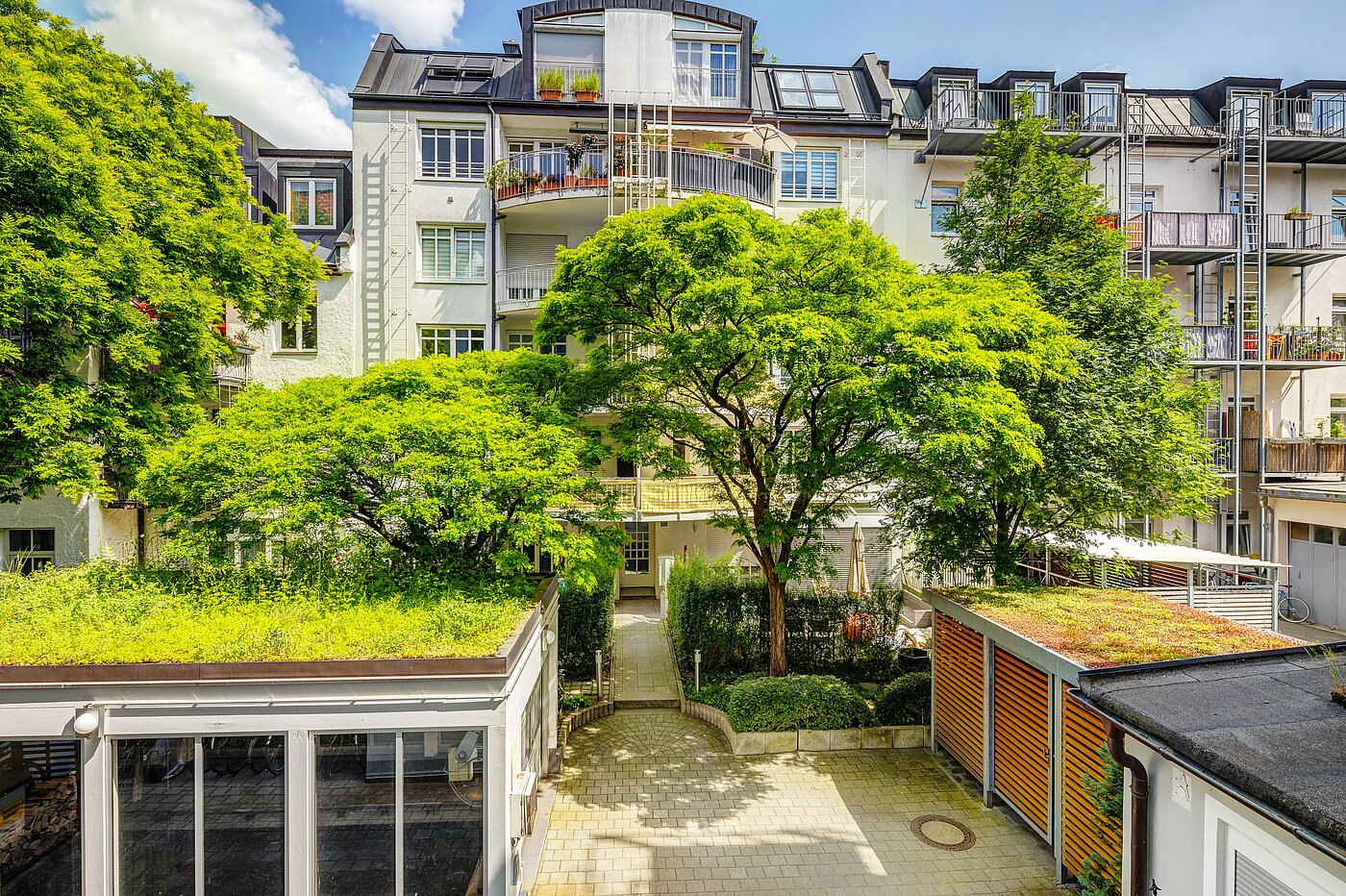 多层公寓 与 2.5 房间 | München-Isarvorstadt | 70121 | Blick in den Innenhof